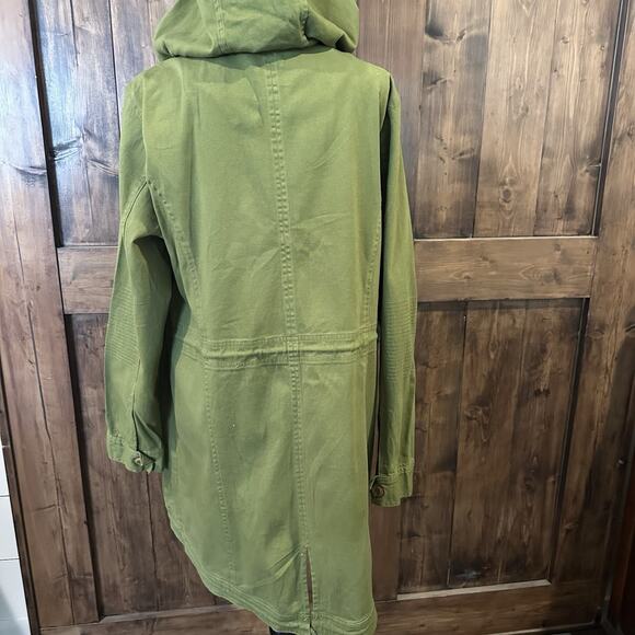NWT Sunset Lane Womens Hooded Anorak Utility Jacket, Avocado, XLarge MSRP $63.95 - Picture 3 of 12